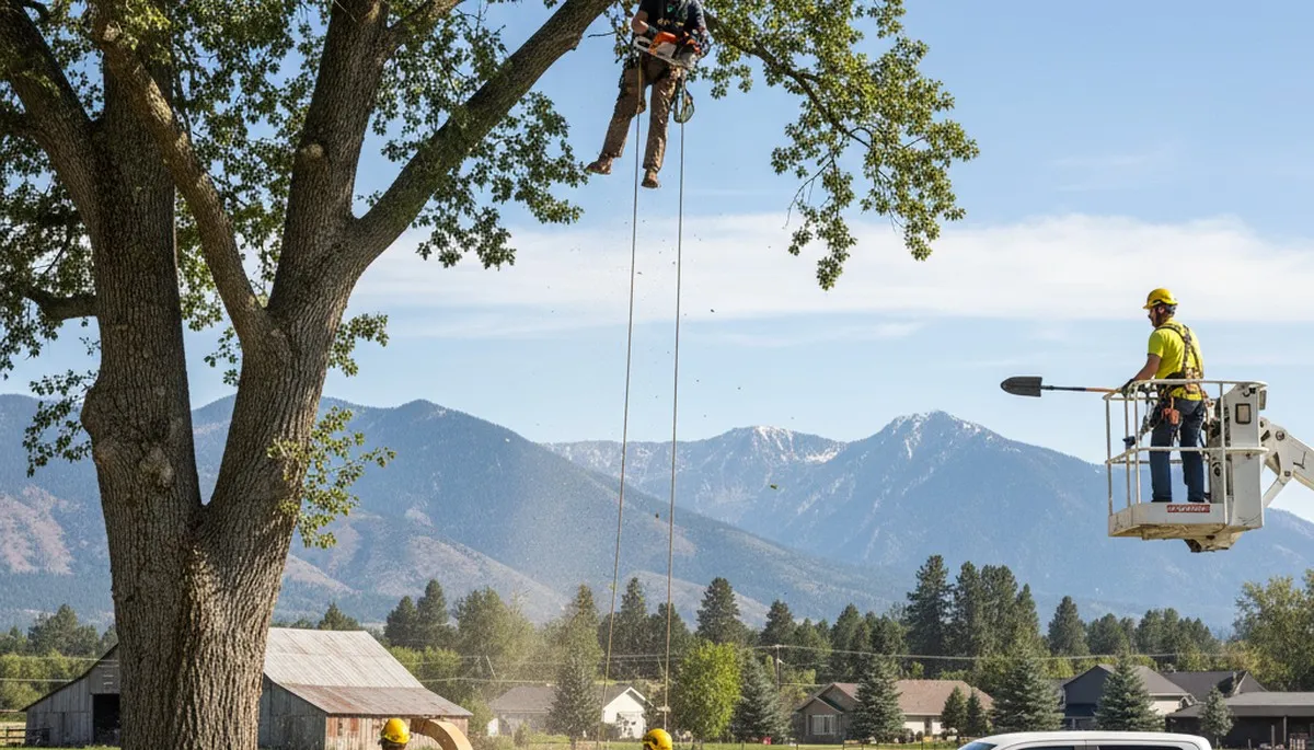 Professional tree removal service in Salt Lake City UT safely cutting large trees
